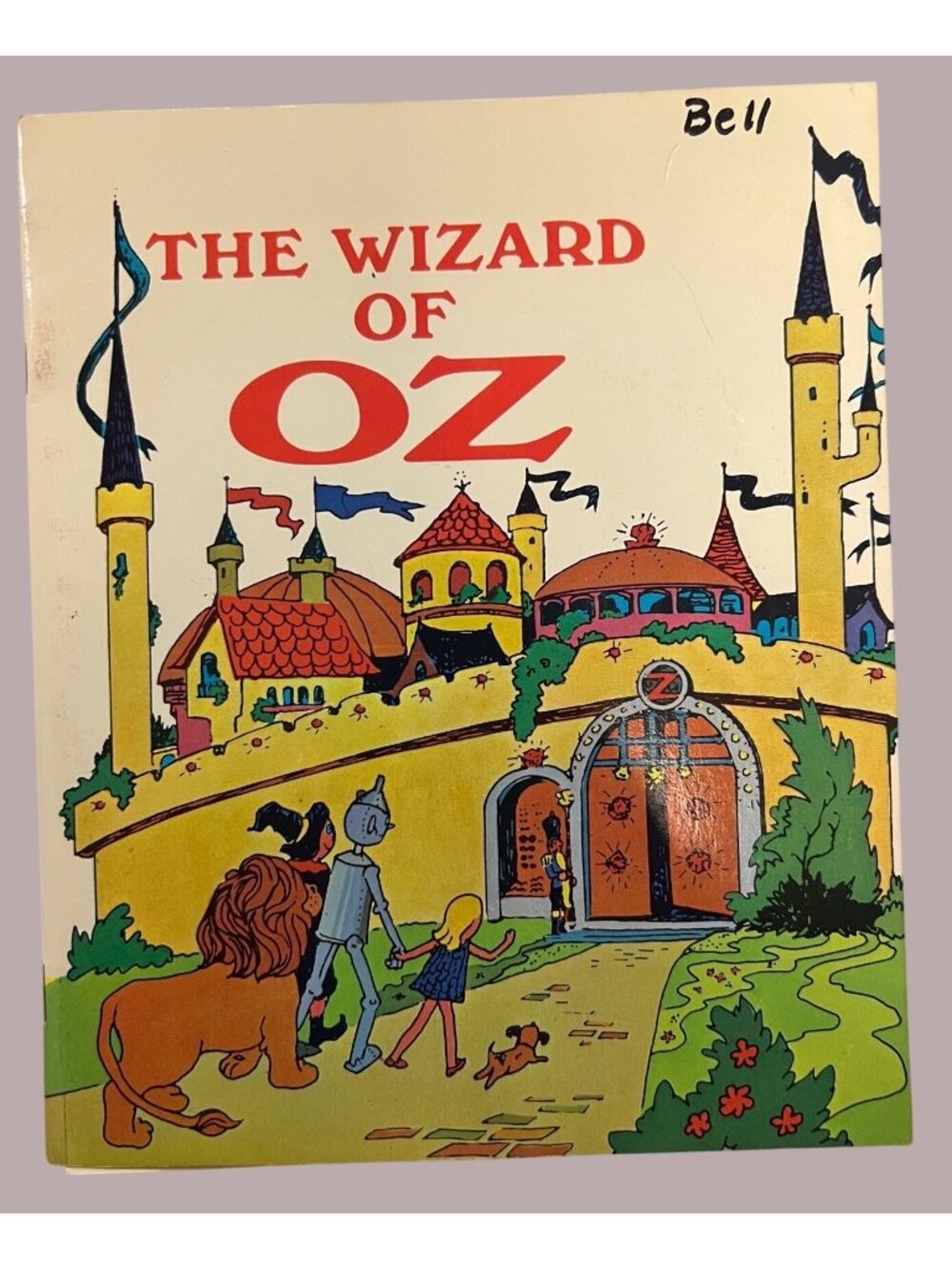 The Wizard Of Oz 33 1/3 RPM Record & Illustrated Book Bell Educational Reading S